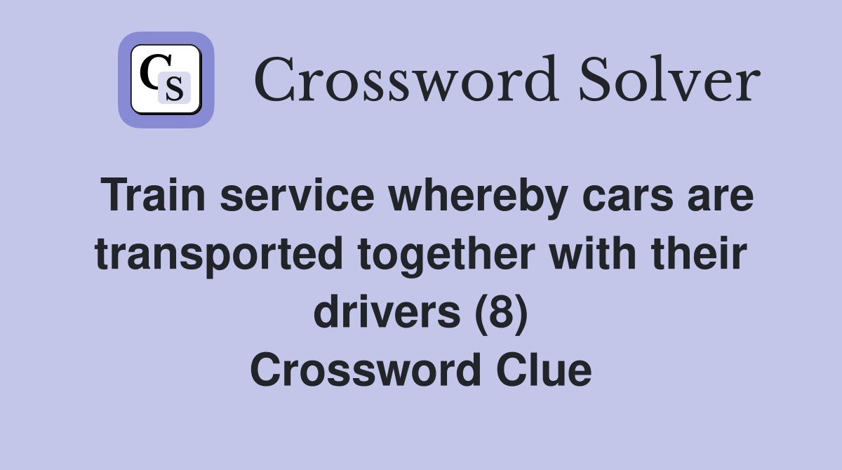 Train service whereby cars are transported together with their drivers